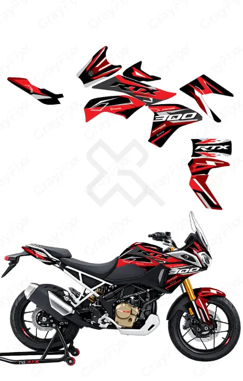 Phantom Edition Full Body Sticker Compatible with RTX 300 | Made in Premium Gloss Vinyl with FPF (Fade Protection Film), Waterproof, Precut Sticker, Pack of 1